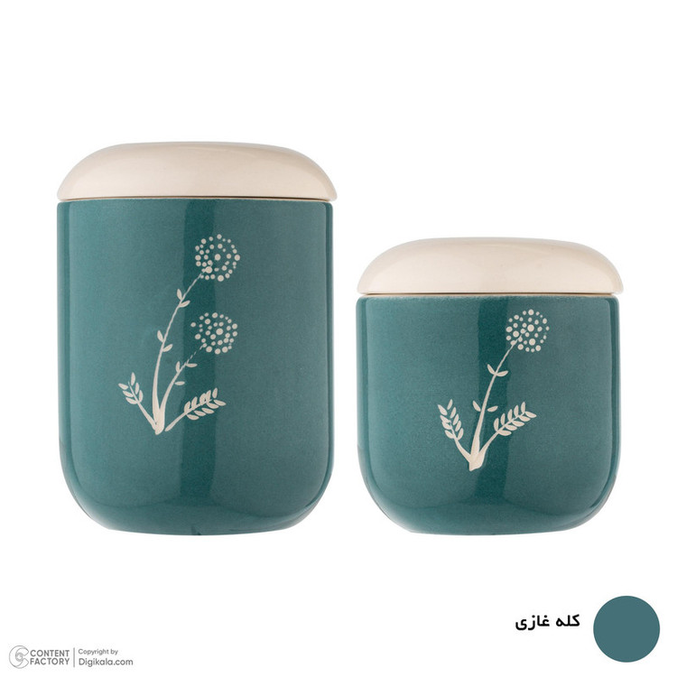 بانکه سرامیکی بومی مدل قاصدک بسته 2 عددی