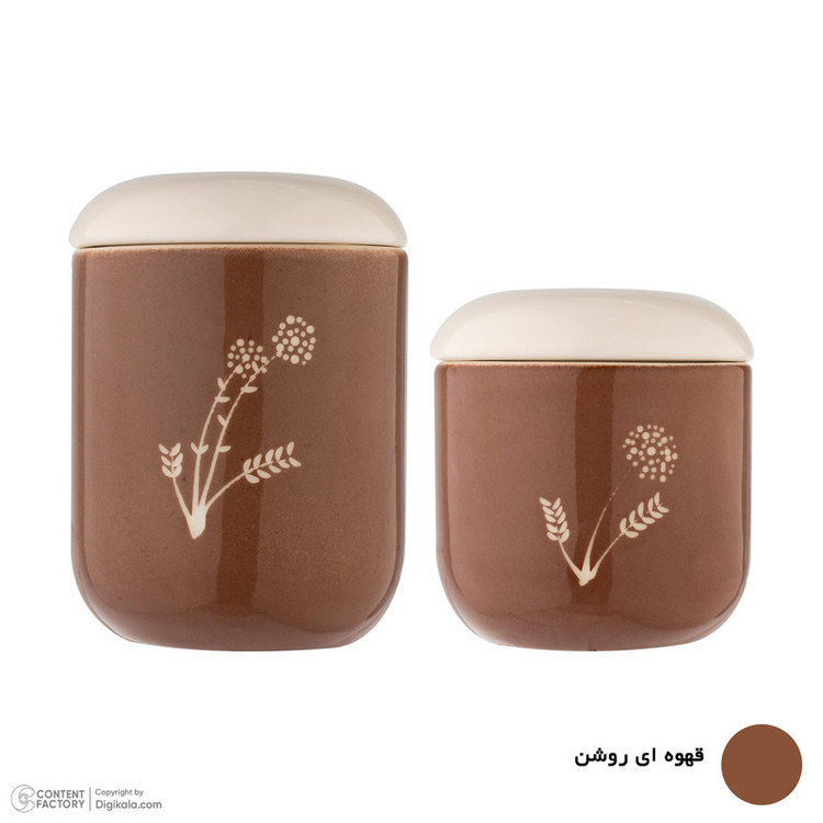 بانکه سرامیکی بومی مدل قاصدک بسته 2 عددی