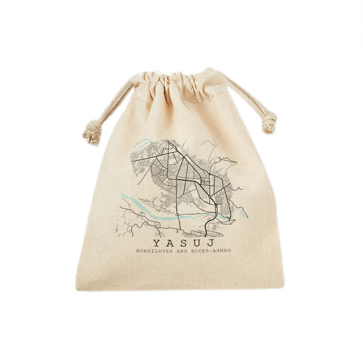 کیسه نان و سبزی ترمه طراحان ایده مدل نقشه شهر یاسوج کد map0522 - M سایز 23x33 سانتی متر