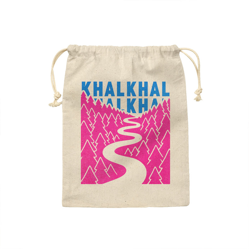 کیسه نان و سبزی ترمه طراحان ایده مدل نماد جاده اسالم به خلخال کد map0002 - S سایز 19x19 سانتی متر