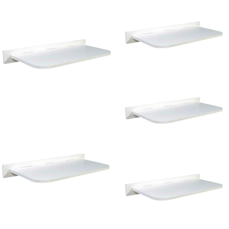 شلف دیواری خونه خاص مدل پایه مخفی کد 30cm مجموعه 5 عددی