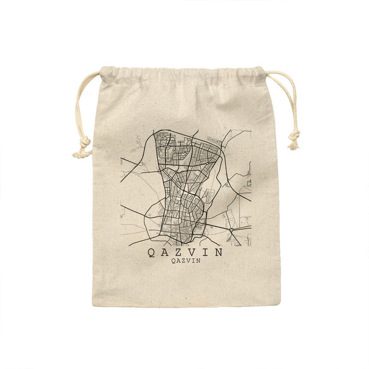 کیسه نان و سبزی ترمه طراحان ایده مدل نقشه شهر قزوین کد map0510 - S سایز 19x19 سانتی متر