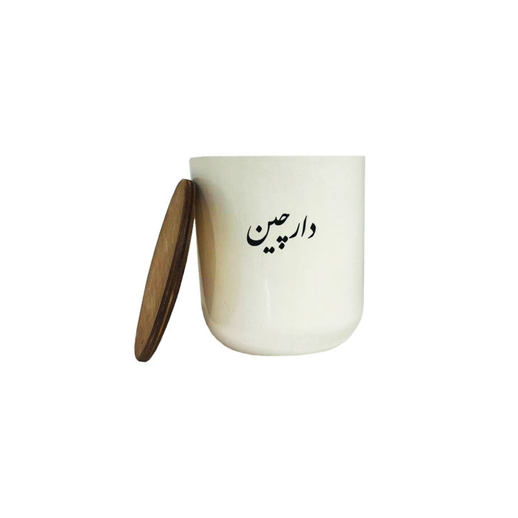 بانکه مدل جا ادویه ای سرامیکی طرح تکست کد 16