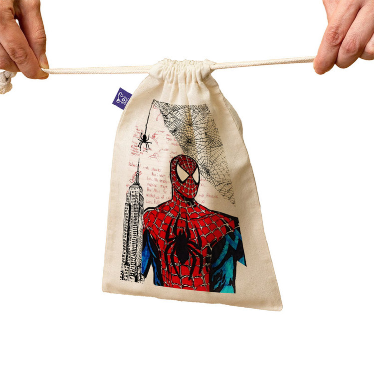 کیسه نان و سبزی ترمه طراحان ایده مدل پترن مرد عنکبوتی، Spiderman کد strm0968 - S