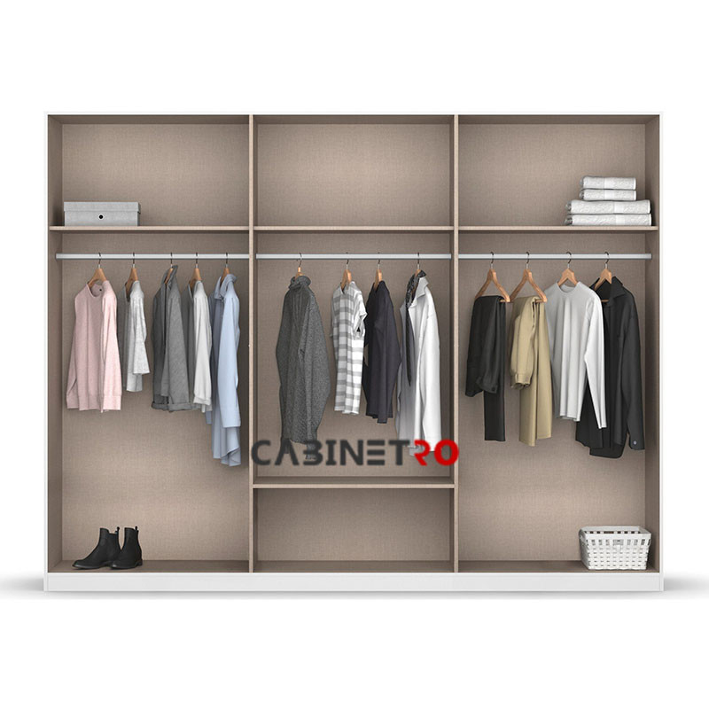 کمد لباس فلفور کابینت مدل  S270cm MDF
