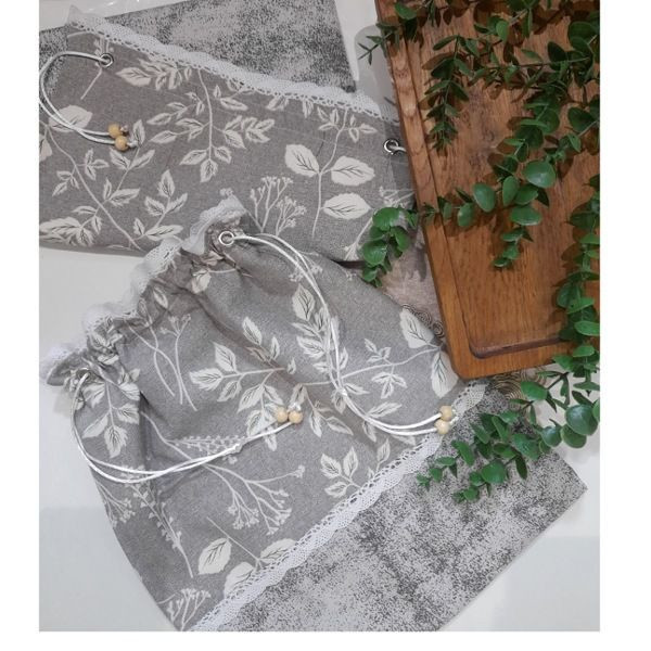 کیسه سبزی مدل برگ کد 002 سایز 30×35 سانتی متر