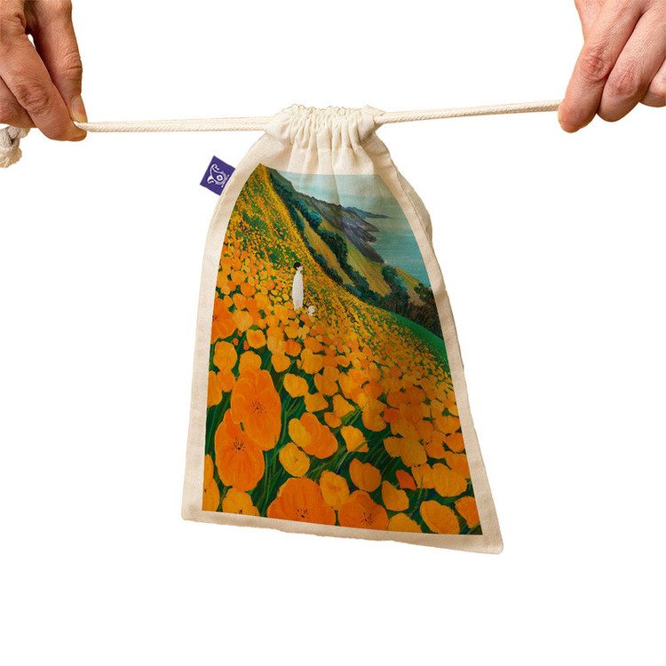 کیسه نان و سبزی ترمه طراحان ایده مدل طرح طبیعت گل گلی کد Strm0788 - S