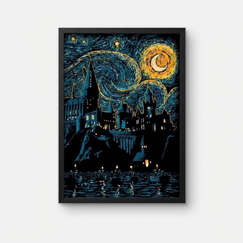 تابلو مدل هری پاتر طرح هاگوارتز Harry Potter کد LA-G10590-2