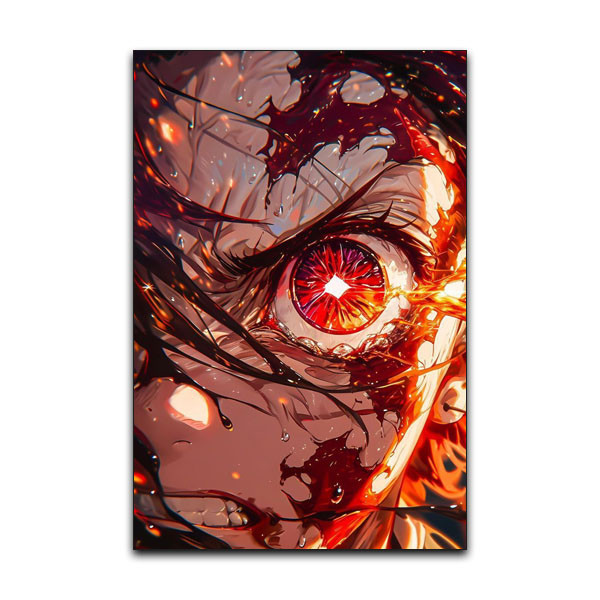 تابلو شاسی گوفی مدل انیمه شیطان کش تانجیرو خشمگین دیمن اسلیر Tanjiro Demon Slayer کد ANGRY21