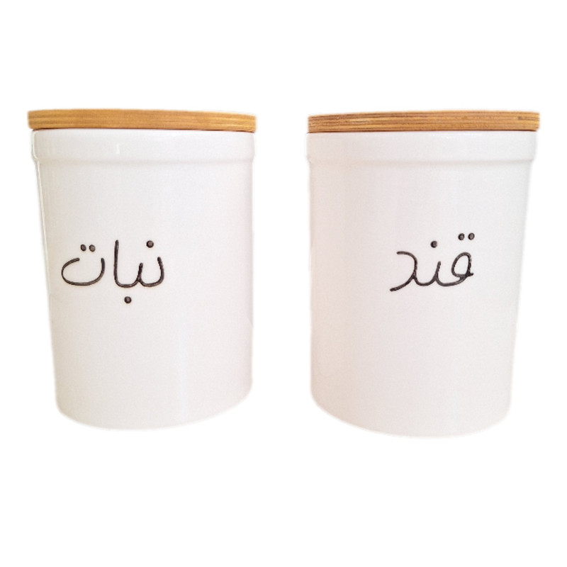 بانکه مدل استوانه قند و نبات بسته 2 عددی