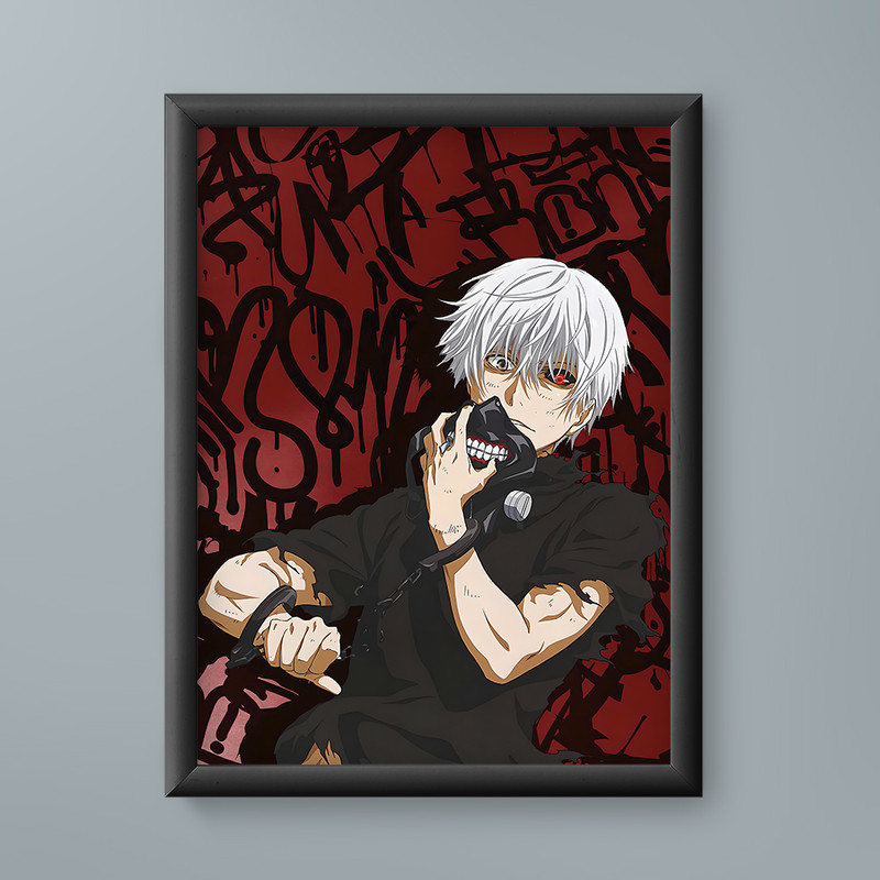 تابلو مدل انیمه کن کانکی توکیو غول Ken Kaneki Tokyo Ghoul anime 14