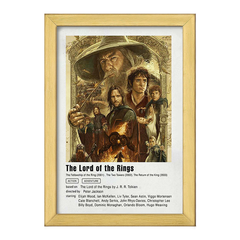 تابلو خندالو طرح ارباب حلقه ها (Lord Of The Rings) کد F11944