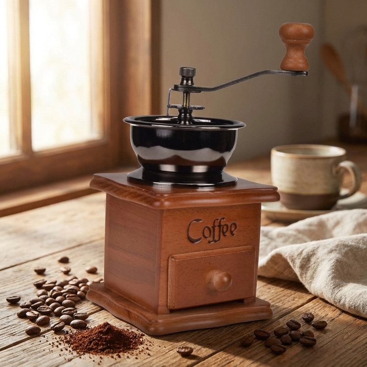 آسیاب دستی قهوه مدل WOOD