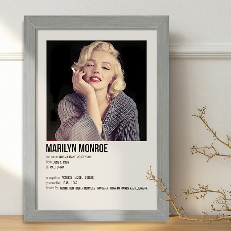 تابلو خندالو طرح مریلین مونرو (Marilyn Monroe) کد F13138