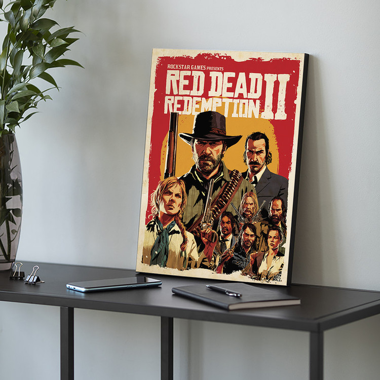 تابلو شاسی مدل رد دد ریدمپشن Red Dead Redemption کد GA1002
