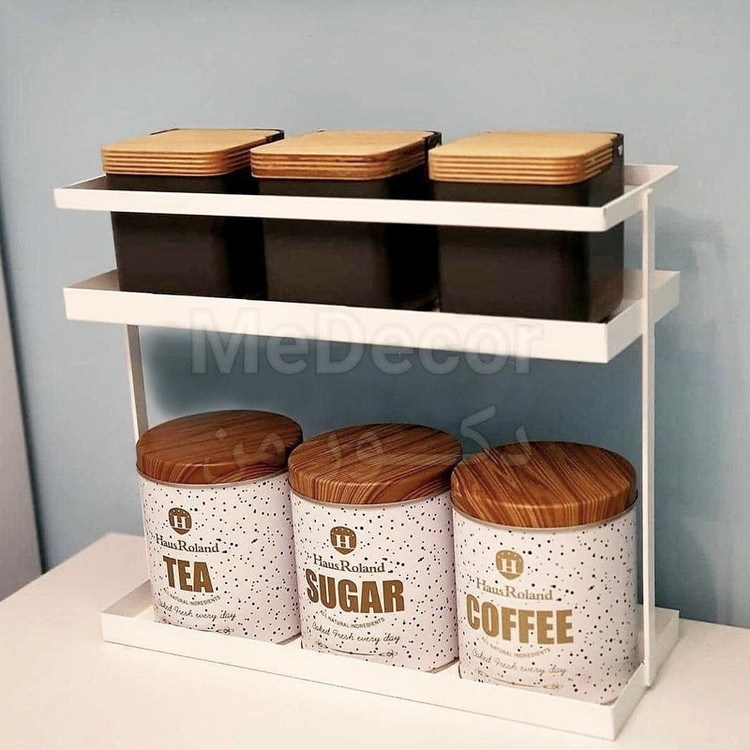 استند جا ادویه ای مدل دو طبقه 36*13*30 MN-32