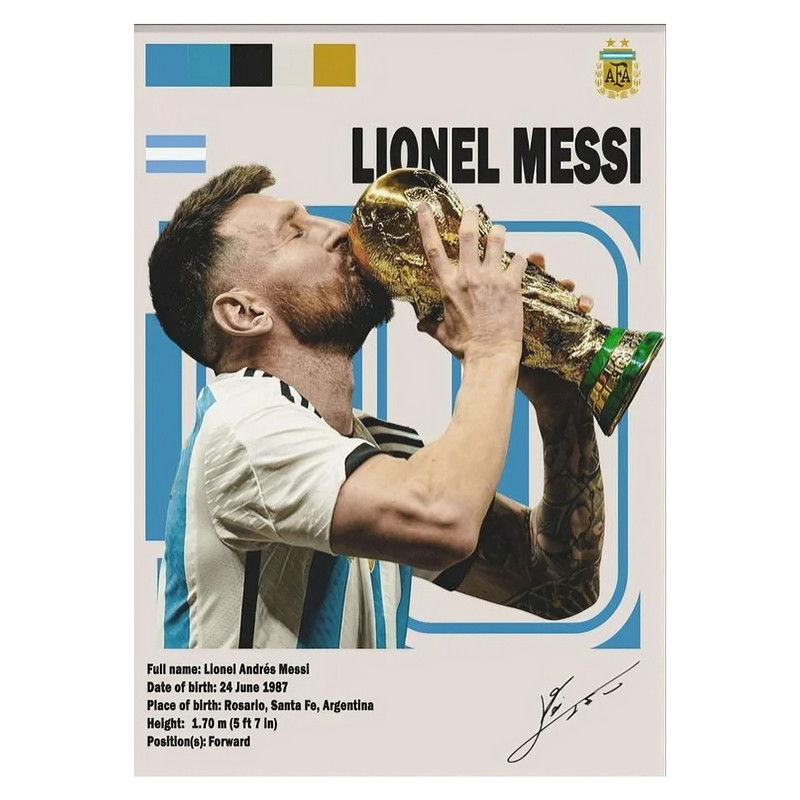 تابلو شاسی مدل لیونل مسی کد LM103