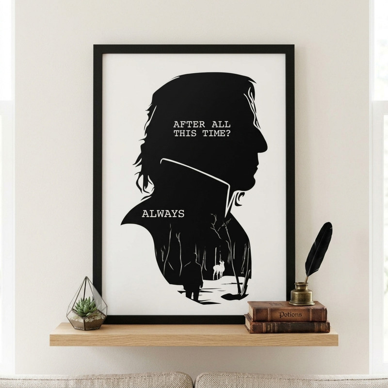 تابلو مدل هری پاتر طرح پروفسور اسنیپ Harry Potter کد LA-G10618-2