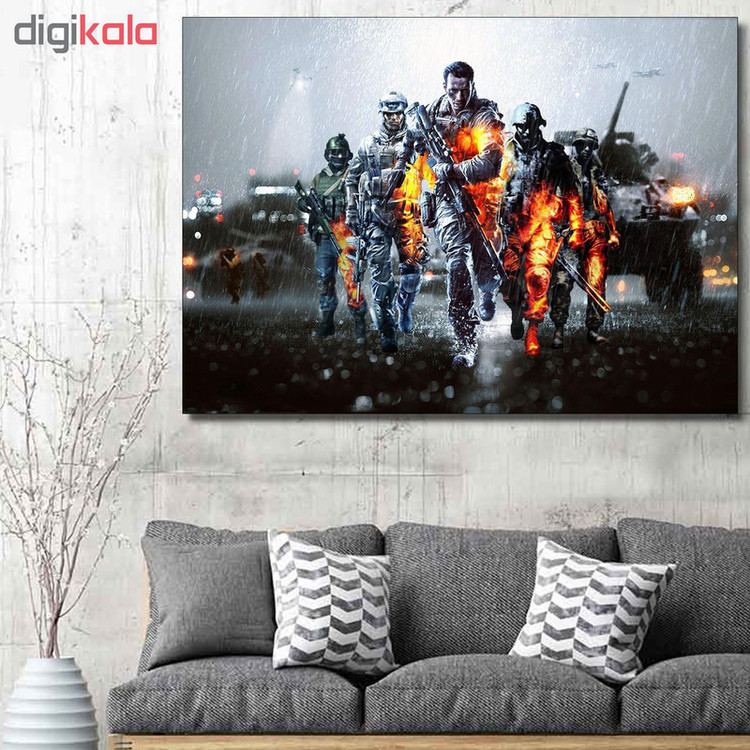 تابلو شاسی گالری استاربوی طرح Battlefield مدل بازی 05