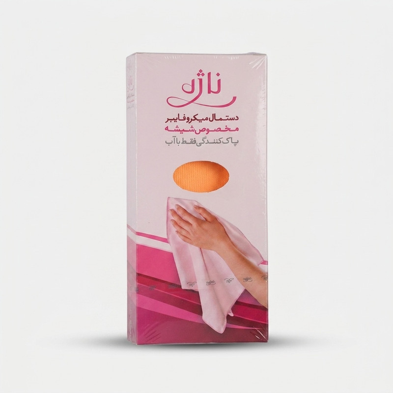 دستمال آشپزخانه ناژه مدل میکروفایبر مخصوص شیشه