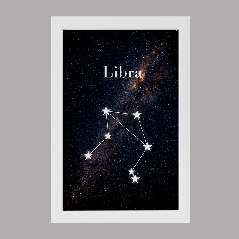تابلو خندالو مدل دکوراتیو ماه تولد مهر Libra کد M50 مجموعه 1 عددی