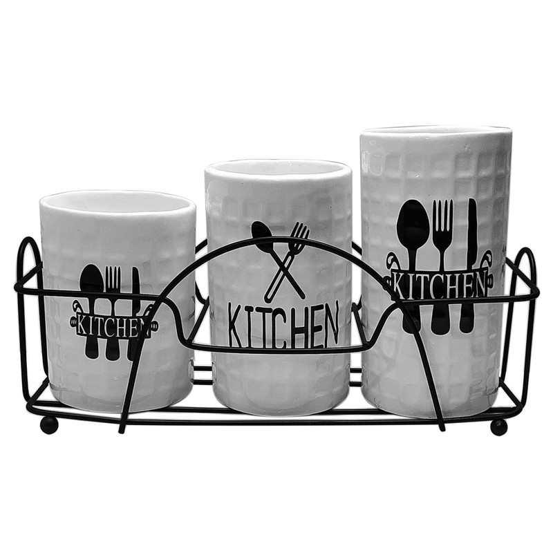 جاقاشقی سرامیکی Black kitchen مدل سه قلو