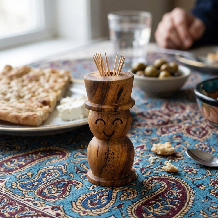 ظرف خلال دندان مدل آدمک خندان فانتزی