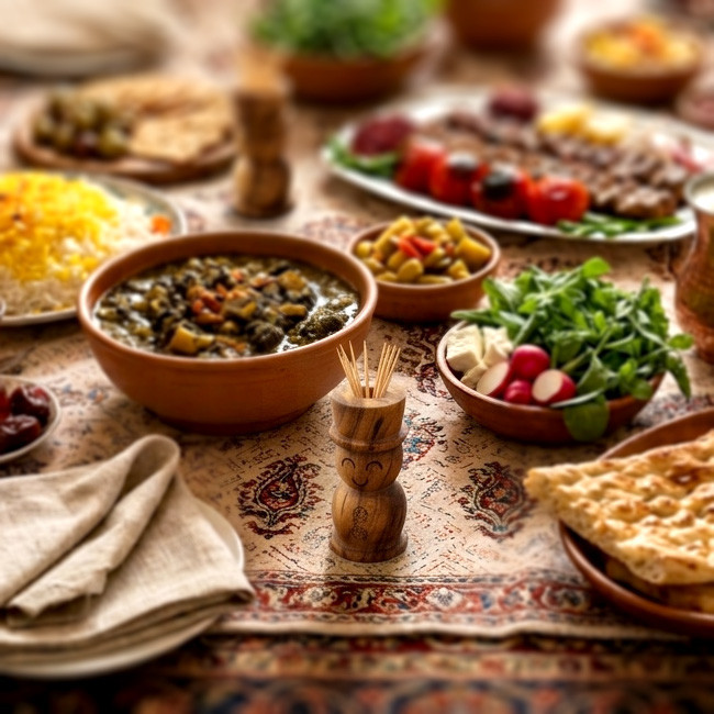 ظرف خلال دندان مدل آدمک خندان فانتزی