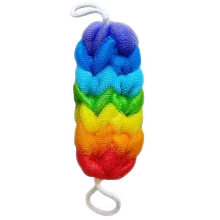 لیف حمام مدل کمری دوقلو طرح رنگین کمان کد KR97