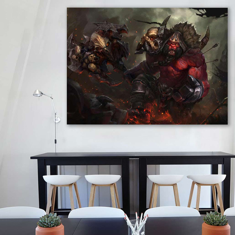 تابلو شاسی گالری استاربوی طرح Axe مدل Dota 2 کد 0103