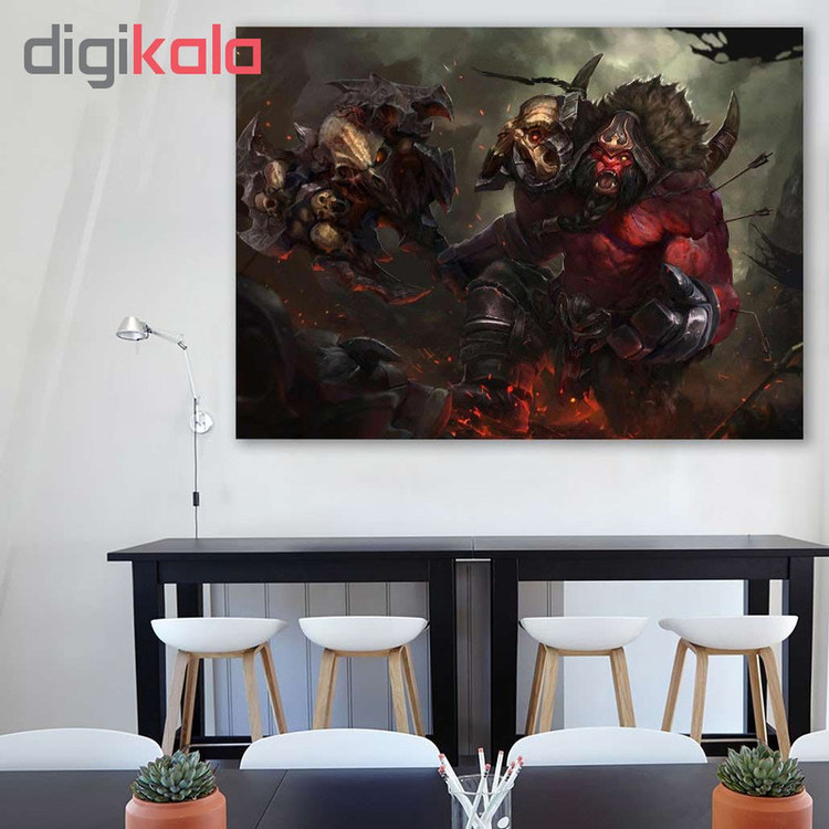 تابلو شاسی گالری استاربوی طرح Axe مدل Dota 2 کد 0103