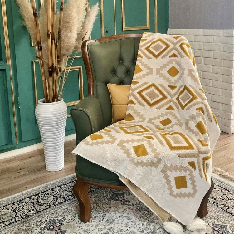 شال مبل و تخت کوکو جم مدل پانچ سایز 170x140 سانتیمتر