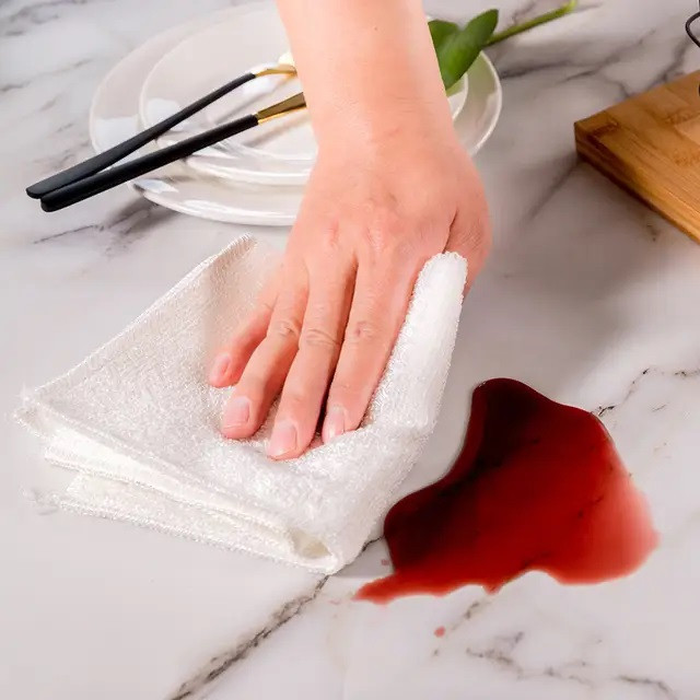 دستمال آشپزخانه ابراف مدل میکروفایبر ABSF406 بسته 6 عددی
