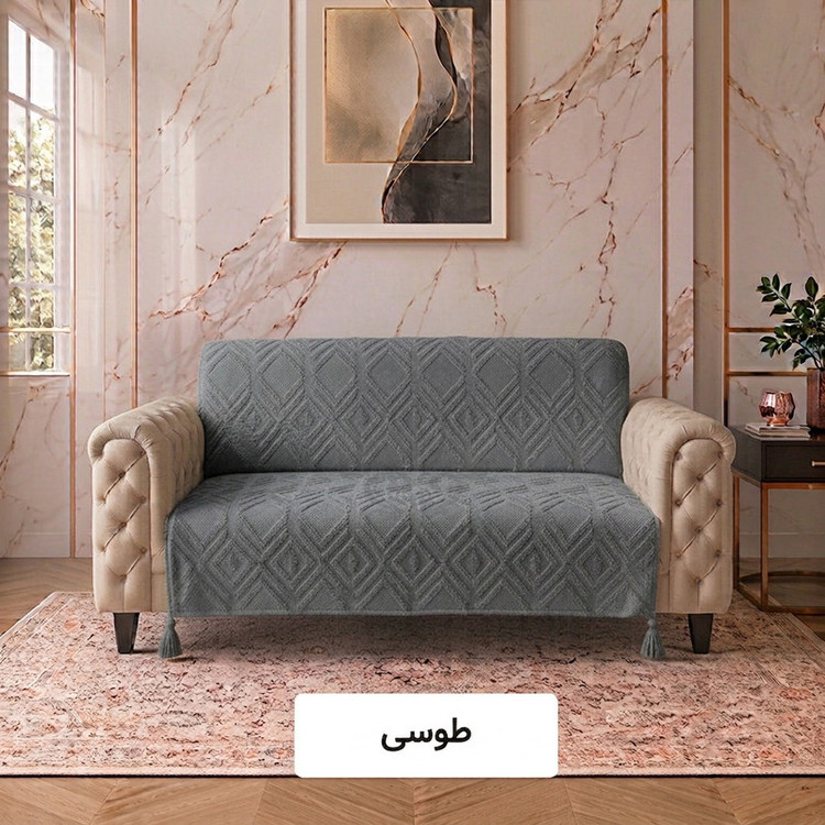 شال مبل و تخت کوکوجم مدل لیزا مینیمال سایز 175*145 سانتیمتر