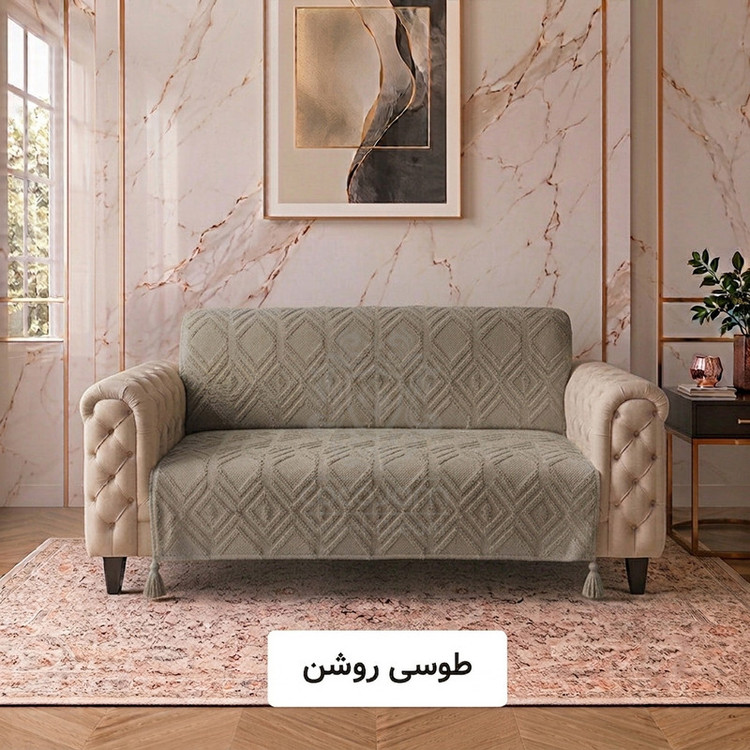 شال مبل و تخت کوکوجم مدل لیزا مینیمال سایز 175*145 سانتیمتر
