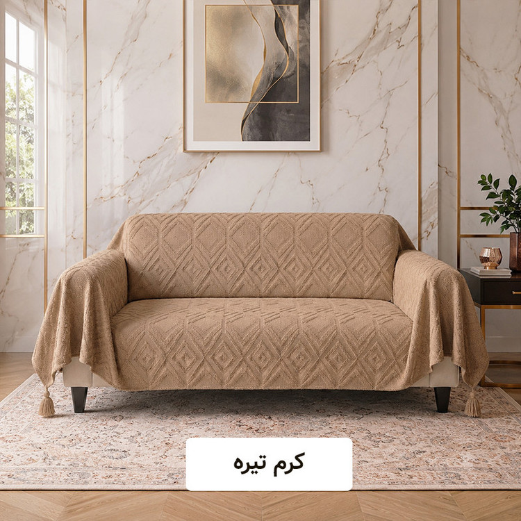 شال مبل و تخت کوکو جم مدل الیزابت سایز 300x150 سانتی متر