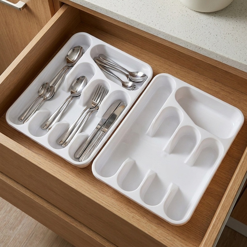جا قاشقی کابینتی ارگانایزر آشپزخانه مدل 001 بسته 2 عددی