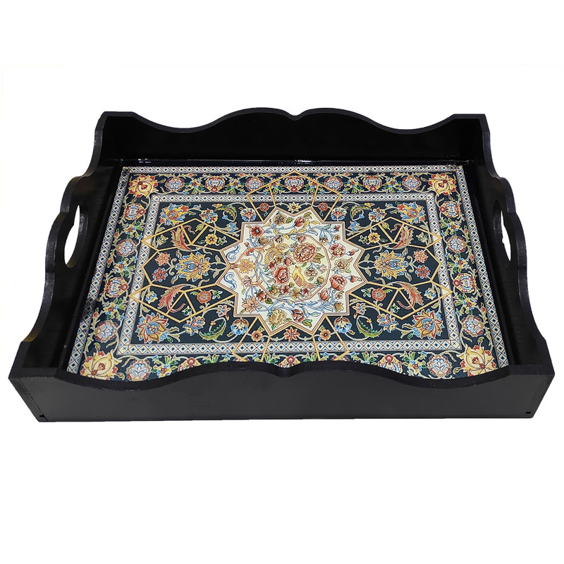 سینی رزینی طرح فرش کد 30x40