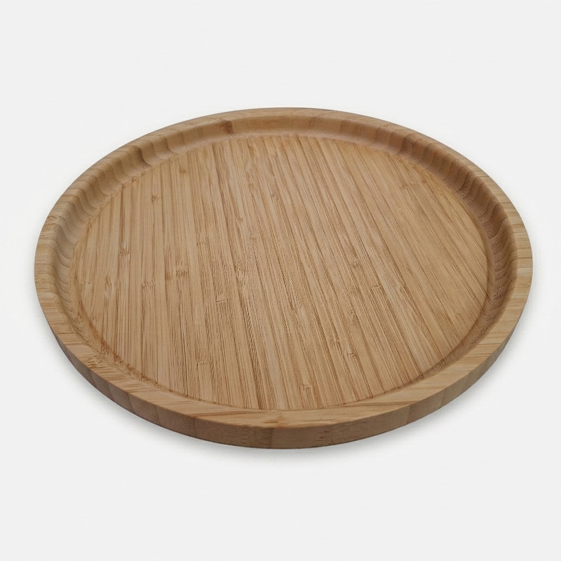 سینی مدل گرد بامبو سایز 35× 35 سانتی متر