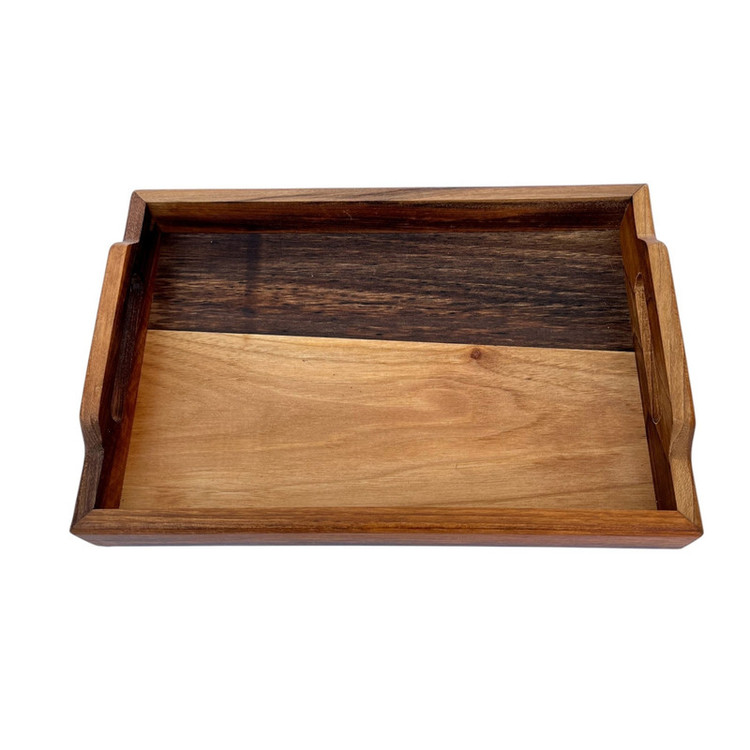 سینی دسته دار مدل چوبی سایز 30*20 سانتی متر