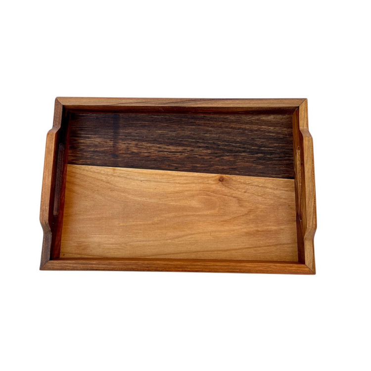 سینی دسته دار مدل چوبی سایز 30*20 سانتی متر