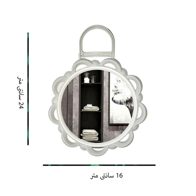 آینه سرویس بهداشتی مدل گل دسته دار کد 1046