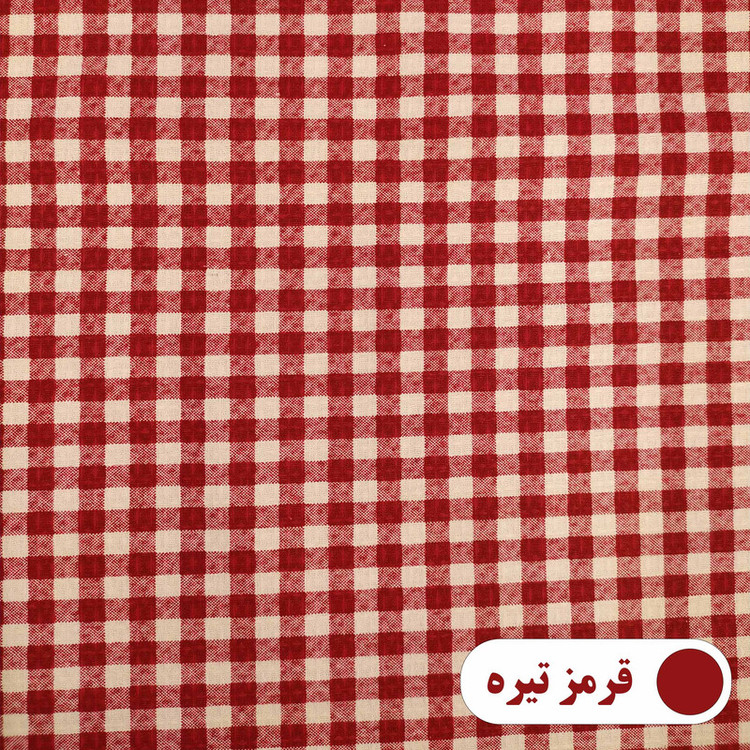 رومیزی پانیذ پود مدل چهارخانه گرد سایز 140x140 سانتیمتر