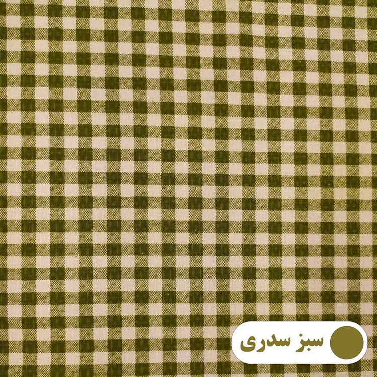 رومیزی پانیذ پود مدل چهارخانه گرد سایز 140x140 سانتیمتر
