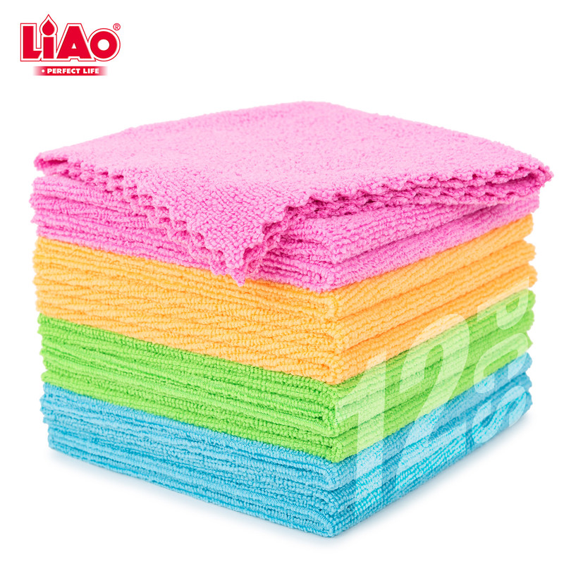 دستمال نظافت لیائو پرفکت لایف مدل MICRO 30*30 کد G130079 بسته 12 عددی