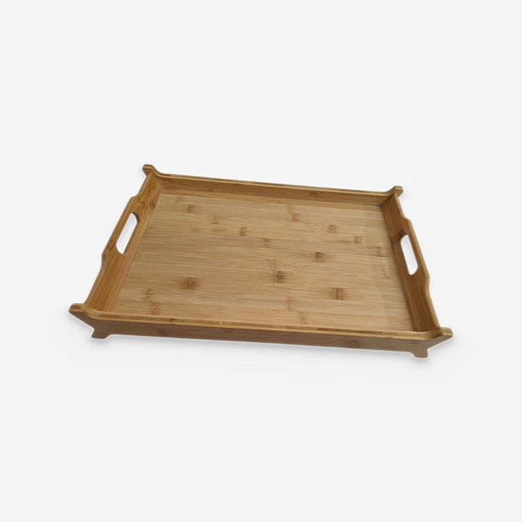 سینی دسته دار مدل بامبو سلطنتی سایز 30×45 سانتی متر