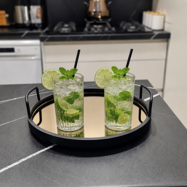 سینی دسته دار مدل MN-76 سایز 33*33 سانتی متر