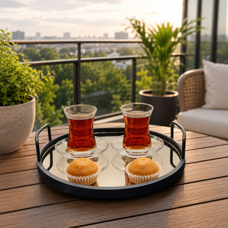 سینی دسته دار مدل MN-76 سایز 33*33 سانتی متر