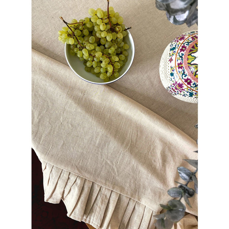 رومیزی مدل چین دار سایز 120x120 سانتیمتر