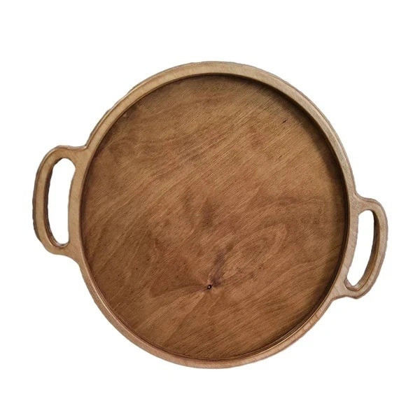 سینی دسته دار مدل چوبی کد 654 سایز 25×25 سانتی متر
